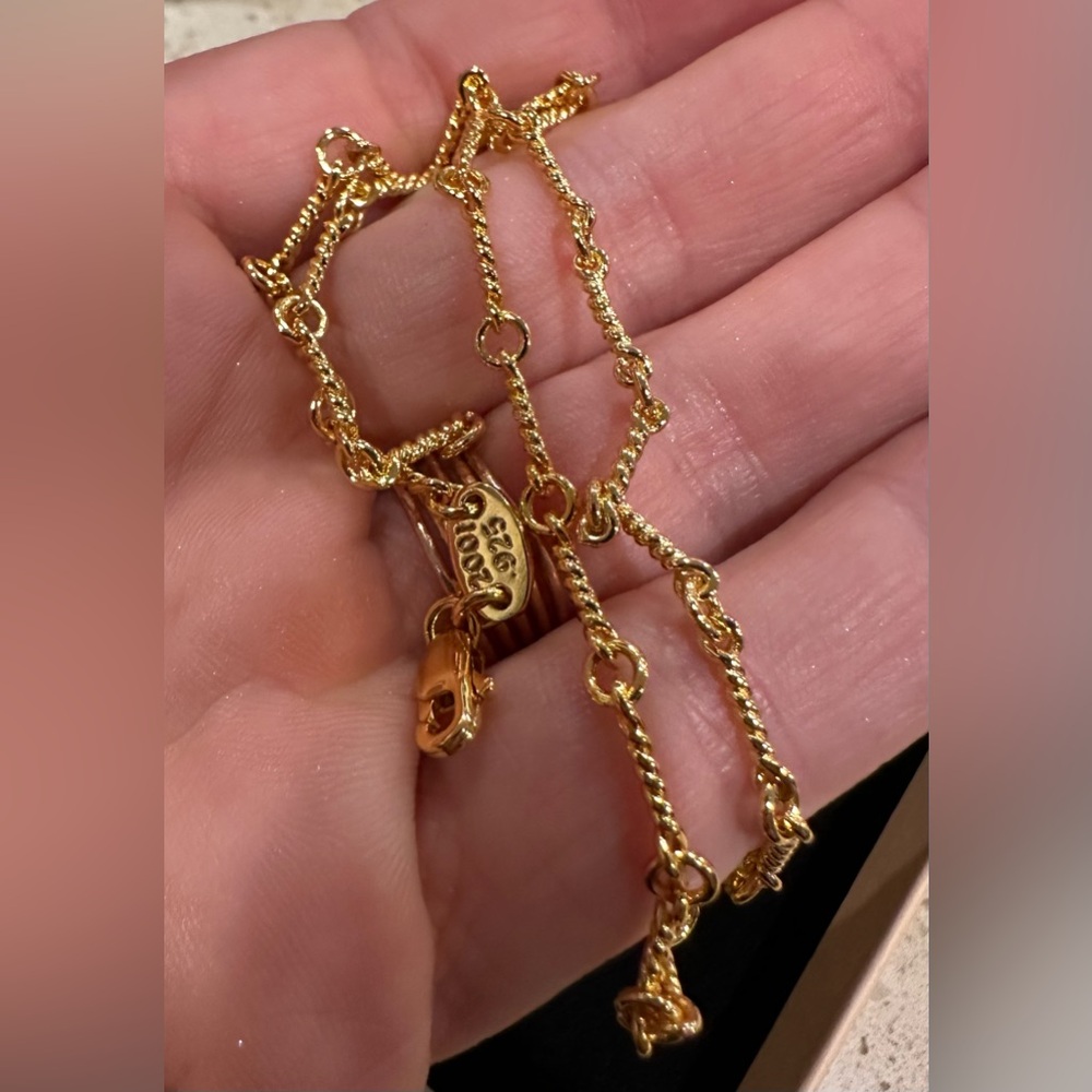 Gold Pendant Necklace with Cross and Sword Charms - Picture 6 of 6